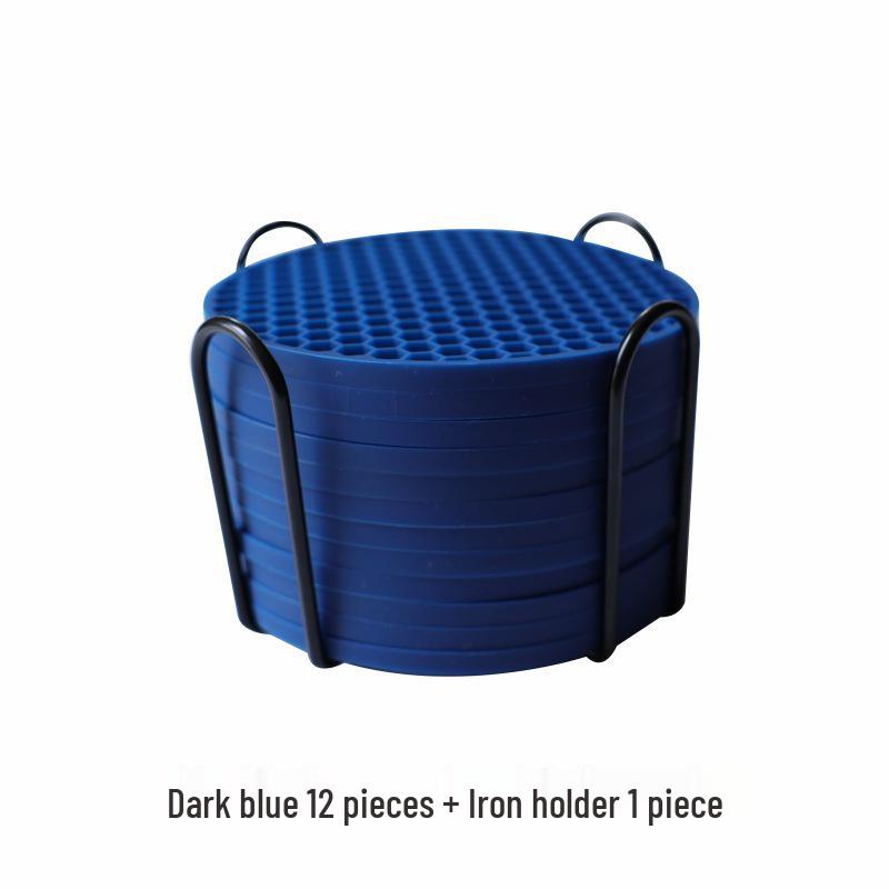 Honeycomb Silicone Coaster - Non-slip, High-Temperature Resistant, Waterproof Heat Insulation Pad