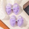 RAINBOW BOWS 2Pcs Retro Wine Red Bowknot Pearl Boutique Hair Clips Girls Ribbon Delicate Barrette Palace Princess Style Headwear