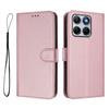 Wallet Case for Edge 70 Fusion+ 5G - Leather/PU, Pink, With Lanyard