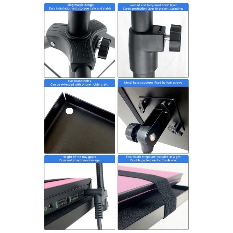 Portable Folding Projectors Mount With AntiSlip Base Universal Compatibility For Laptops Equipment