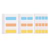 EMERSPRING Index Film Sticky Fun Office Portable Stickers, Notes, Headings, Slim, Transparent, Writable, Cute, Multicolored, Stationery, Compact,