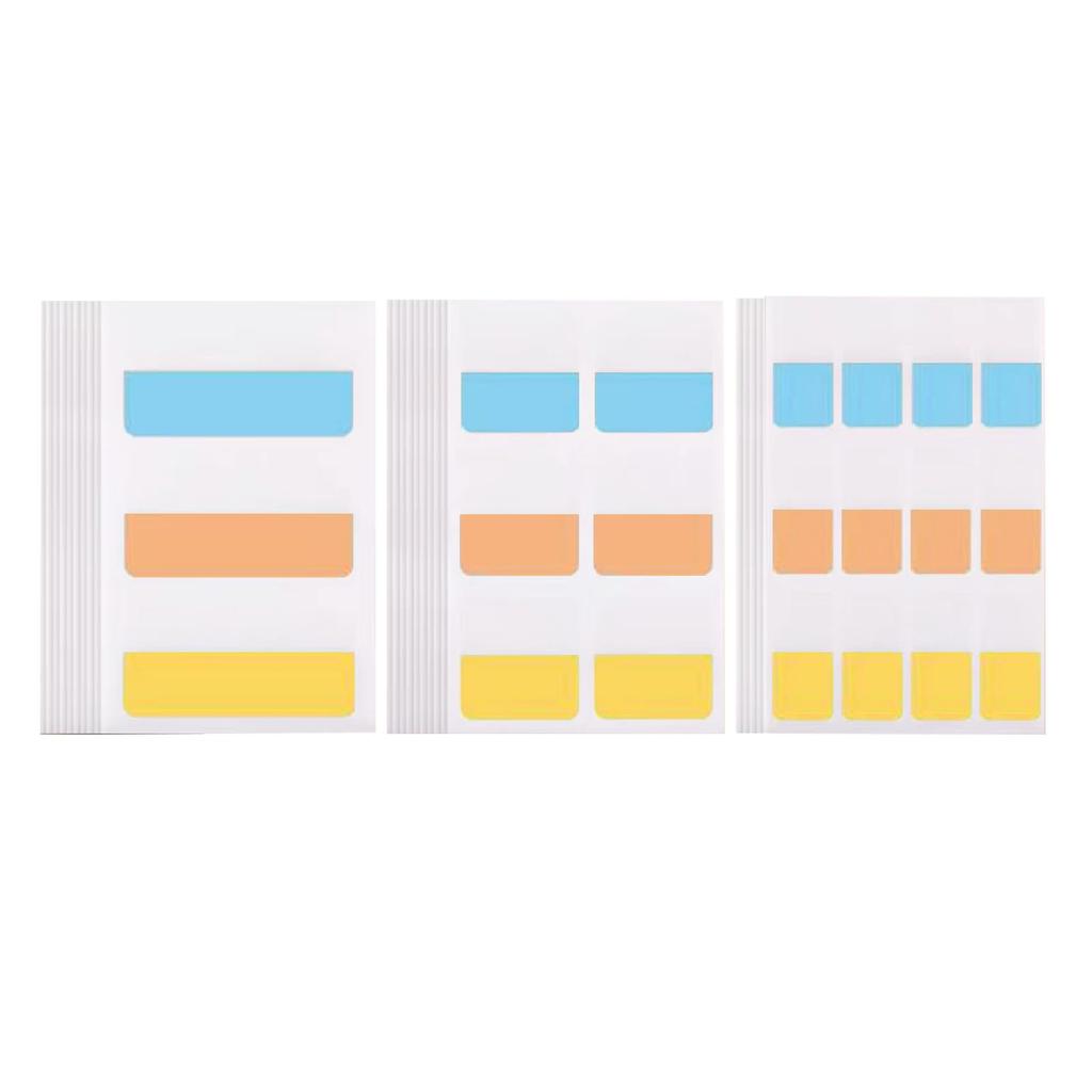 EMERSPRING Index Film Sticky Fun Office Portable Stickers, Notes, Headings, Slim, Transparent, Writable, Cute, Multicolored, Stationery, Compact,