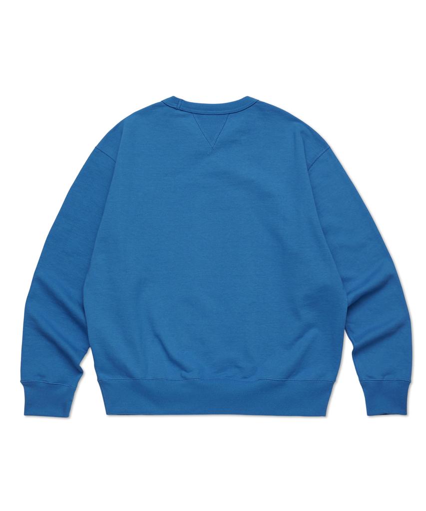 DISCUS ATHLETIC Heavyweight Regular Fit Blank Sweatshirt Blue