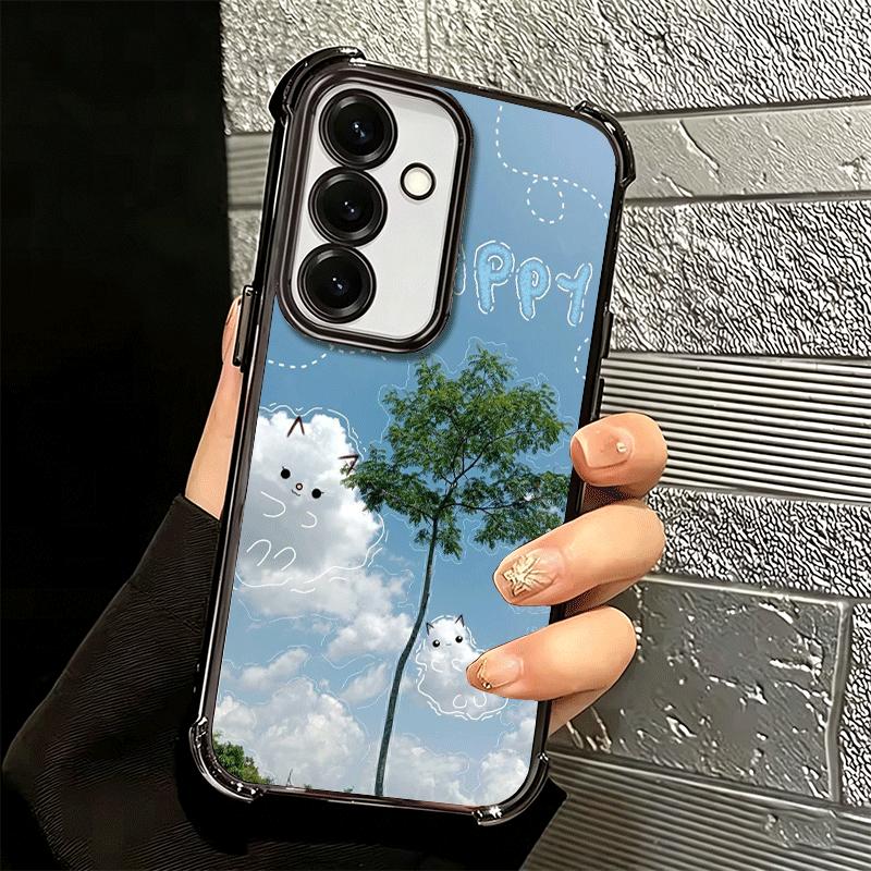 Summer Vibes Doodle Art Sky Soft Phone Case For Samsung A17 A27 A07 A37 A57 A16 A56 A15 A55 A14 A54 A13 A53 A26 A36 A25 A35 A24