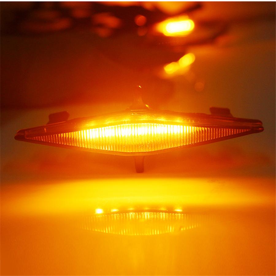 Front Grille Amber LED Lights + LED License Plate Light  Kit Fit For Toyota 4Runner 2014-2019