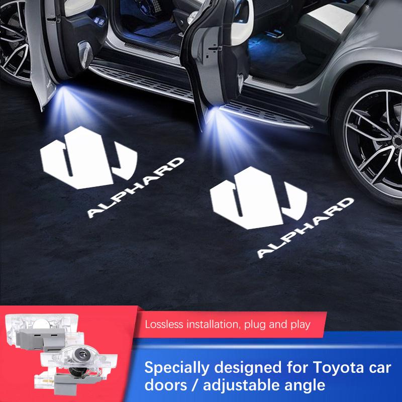 Led Car Door Light Luces Projector For TOYOTA Alphard 2011-2024 Vellfire 20/30 Series Decoration Styling Modification Accessorie