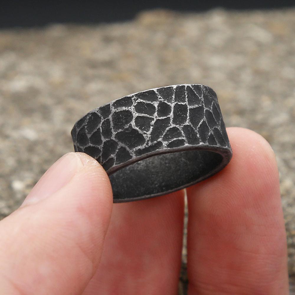 New Vintage 316L Stainless Steel Cross Ring Fashion Simple Punk Unique Rings For Men Women Hip Hop Biker Jewelry Gifts