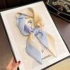 Scarf with print, women' synthetic silk, gift scarf, 70x70