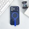 For Magsafe Magnetic Bracket Grip Ring Case For iPhone 17 16 Plus 15 14 13 12 11 Pro Max Air Matte Plating Wrist Strap Cover