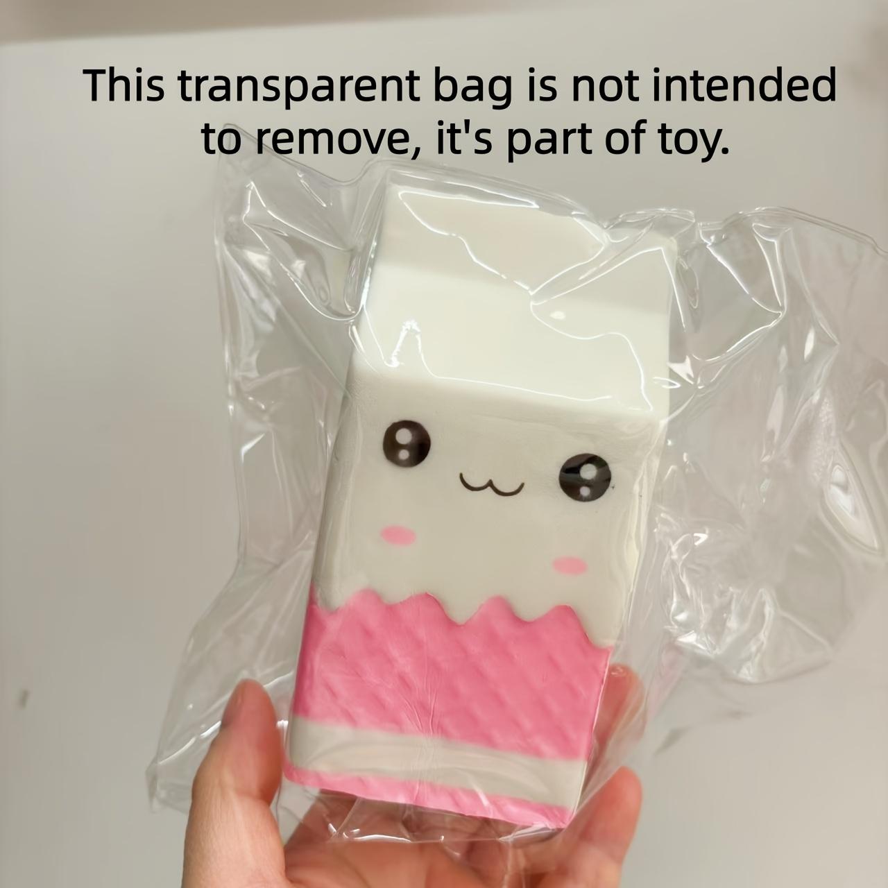 

Carton 1 Relaxing Squeeze Milk Toy Slowly Rising Soft and Cute Sensory Toy белый