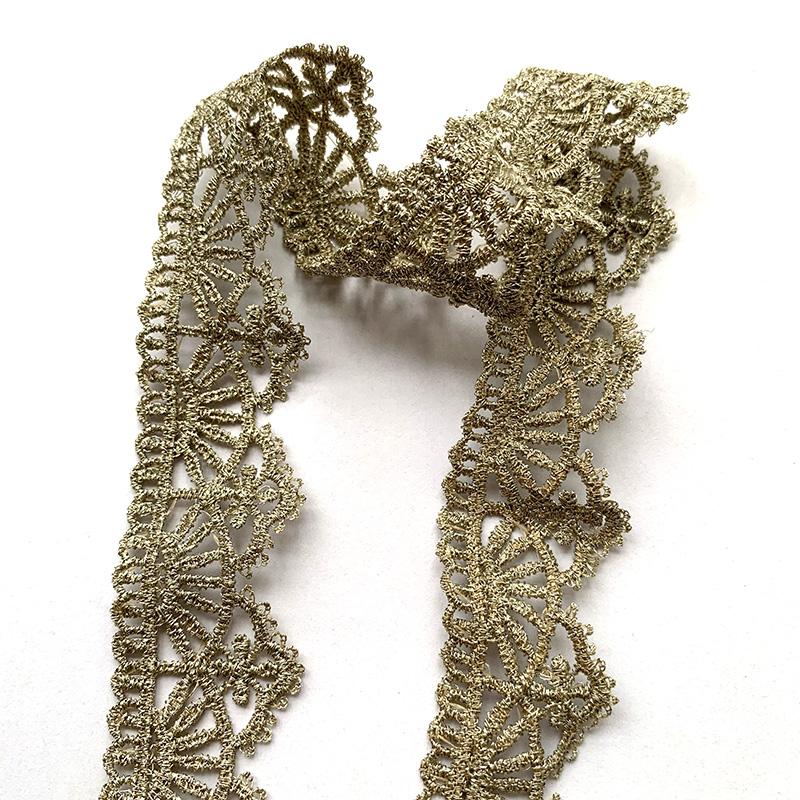 4m/13.12ft pro Packung Spitze Nähen Stickerei Besätze weiß groß breit Bänder Vorhang Kurve Zubehör handgefertigt DIY Basteln Blume BH Kleid Ballkleider Dekoration