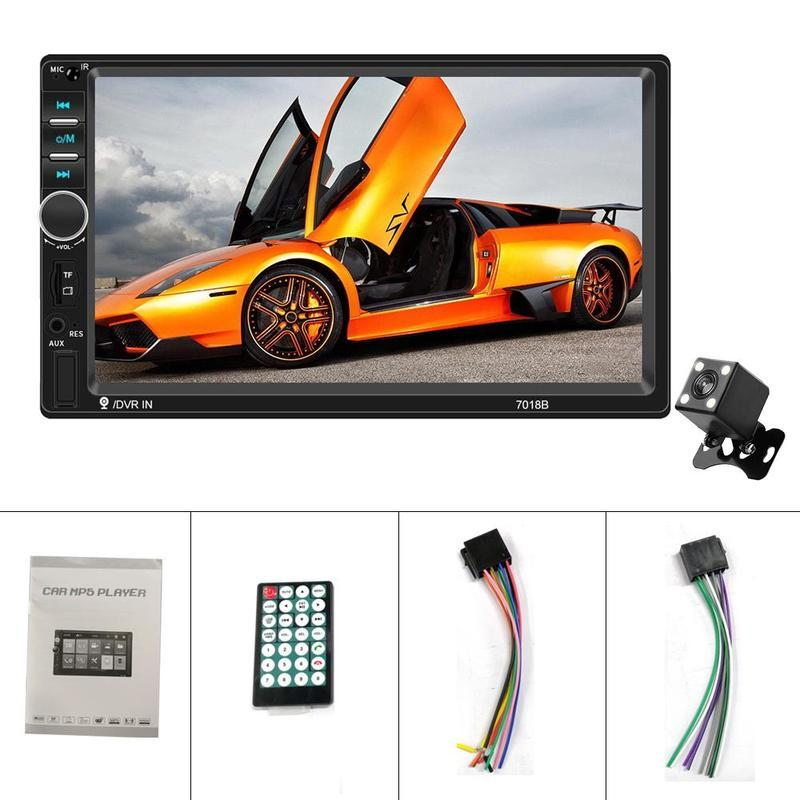 Autorádio 7" 2Din audio Stereo Bluetooth Zadní kamera Vestavěný systém DVR do auta