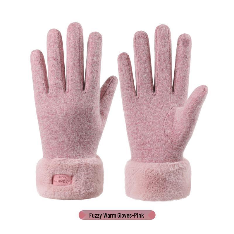 Women's Fleece-lined Touchscreen Winter Gloves
