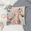 Color Horse Pillow Case Fashion Square Pillowcase Bedroom Sofa Room Ins Decoration Leisure
