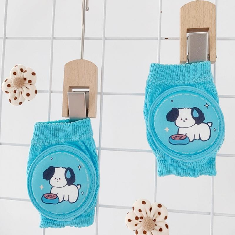 CartoonKleinkind Baby Knieschoner Elastische Krabbel Ellbogenpolster Kleinkinder Knieschützer Atmungsaktives Sicherheits-Kniepolster