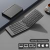 BT18 Portable Slim Double-Fold Bluetooth Keyboard for Phones, Tablets, and Office - Three-System Compatible