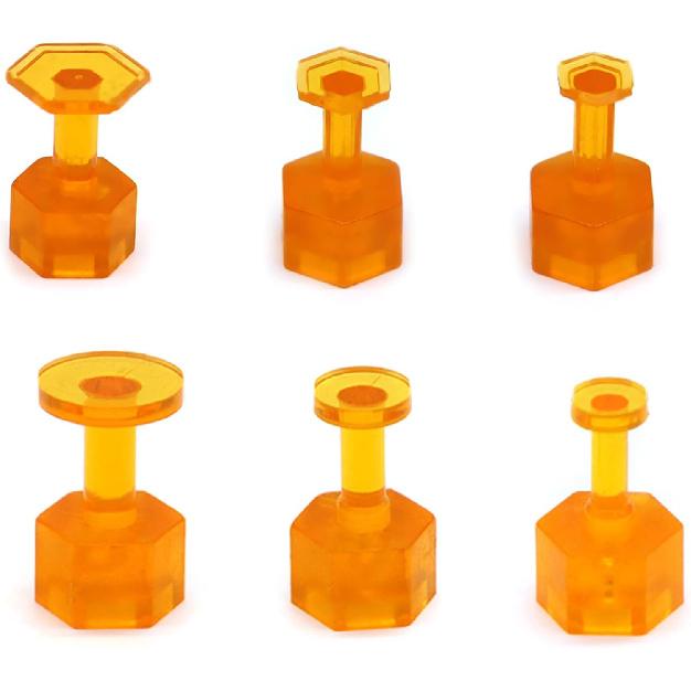 

Car Dent Repair Body Damage Fix Blemishes Gasket Pulling Bridge Puller Dent Removal Glues Tabs Tools Vehicle Scratch Repair Kit, Circular Small