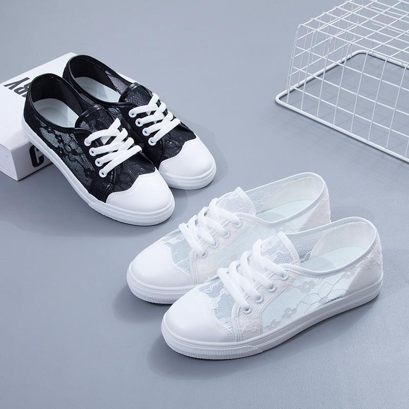 Fashion 2025 Summer New Mesh Breathable Casual Shoes Soft Sole Hollow Breathable Womens Sandals Fashion Versatile Casual Board Shoes