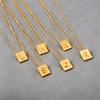English Letter Pendant Collarbone Chain Does Not Fade Women'S Light Luxury High-End Necklace