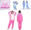 Disney Stitch Flannel Hooded Jumpsuit Pajamas Perfect For Winter And Halloween Cosplay