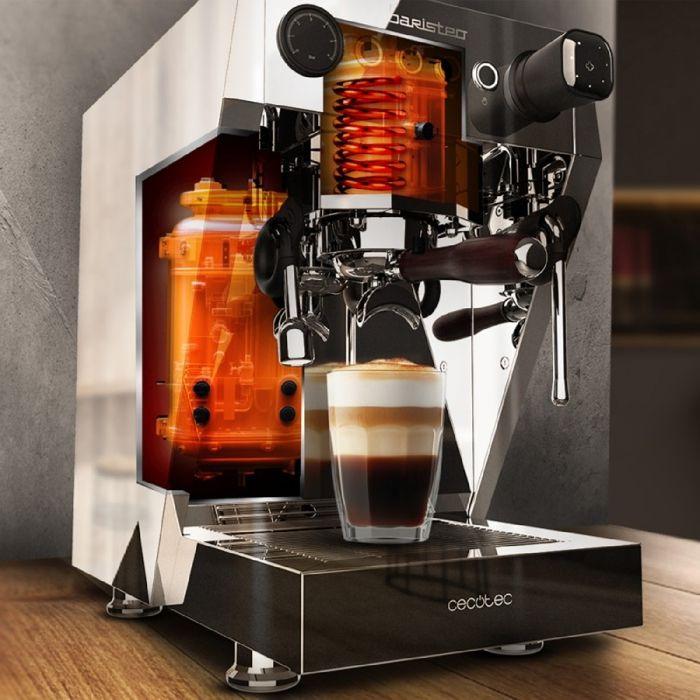 Machine à café expresso - Baristeo - Brava - 15 bars - Réservoir 2,5L - Café moulu