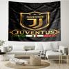 Juventus Football Club Print Tapestry, Backdrop, Easy Setup, Ideal for Bedroom, Office & Living Room, with Aesthetic Wall Hanging Decor.