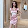 Women's Sexy Dress Low Chest Backless Thin Hip Skirt Night Work Clothes Work Clothes Summer