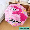 Custom Name Unicorn Pony Umbrella, Foldable Umbrella Suitable for Outdoor Shopping Travel Sports, Exquisite Gift for Family