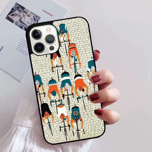 Bike Bicycle Cycling Phone Case For iPhone 17 Air 14 13 12 16Pro Max 15 Plus Max Cover Shell