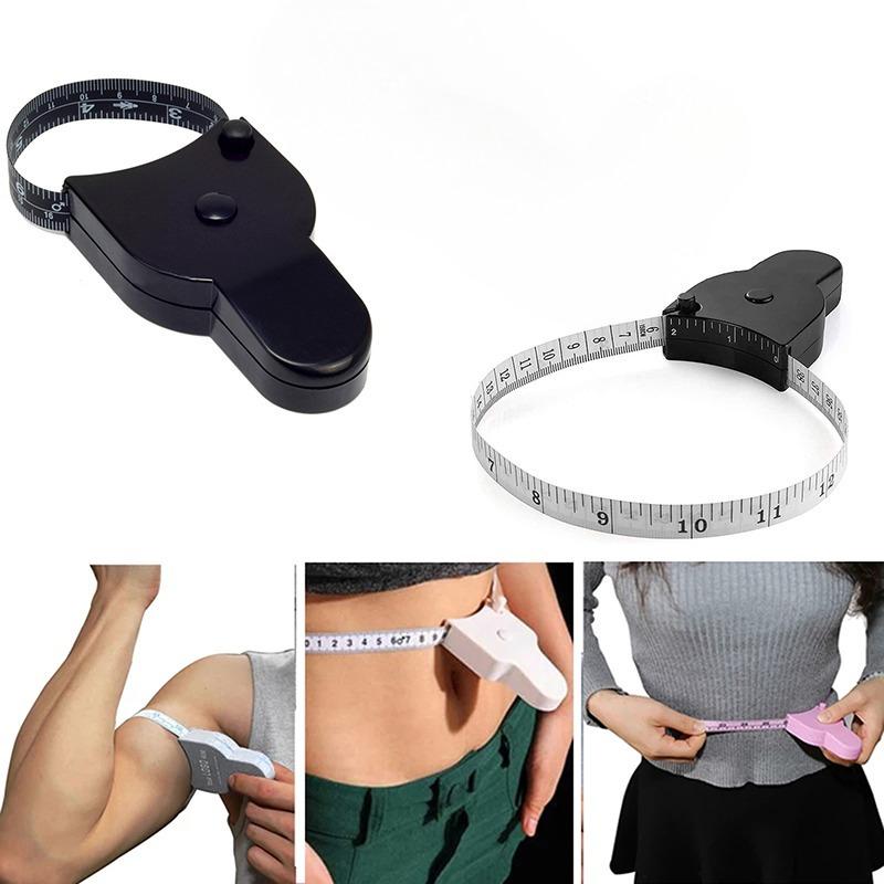 Body Measuring Tape Lock Pin Fit Retractable Fitness Tape Measure 150cm Tailor Sewing Waist Arm Circumference Ruler