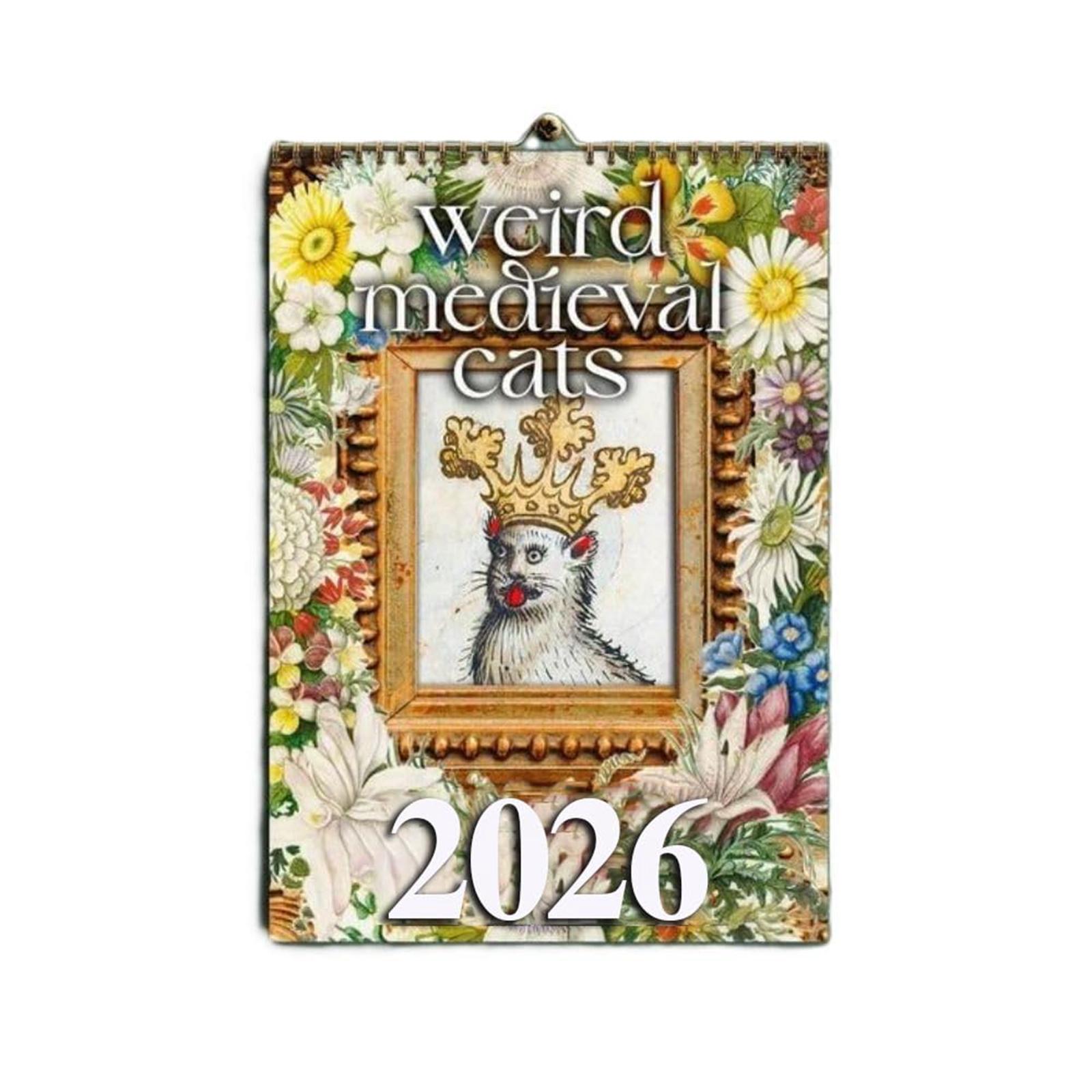 

Календарь 2026, Подарки для кошек, Подарки для энтузиастов, Подарки на Новый год, Календари для украшения стен дома One Size красный