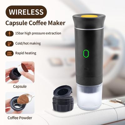 15 bar Multifunktionale Hochdruck-Extraktions-Kaffeemaschine 3-in-1 Espressomaschine Kalt-/Heißzubereitung Kapsel-Kaffeemaschine