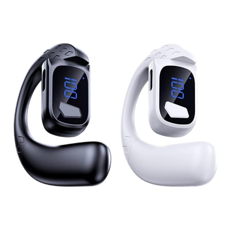 T30pro Rotatable Bluetooth-compatible Mono Headsets With LED Power Display For Long Calls And Outdoor Sports