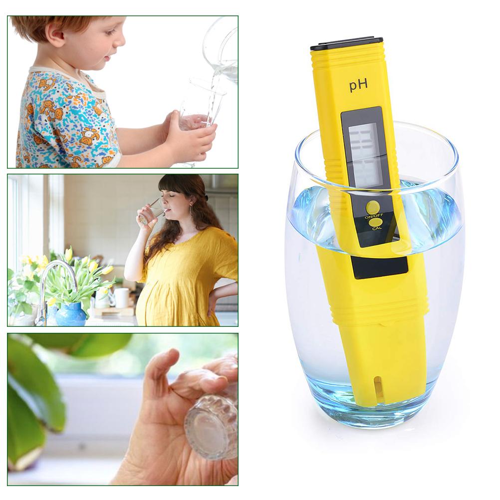 PH Value Meter Portable Water Quality Tester with LCD Display for Pools Hydroponic Aquarium Laboratory