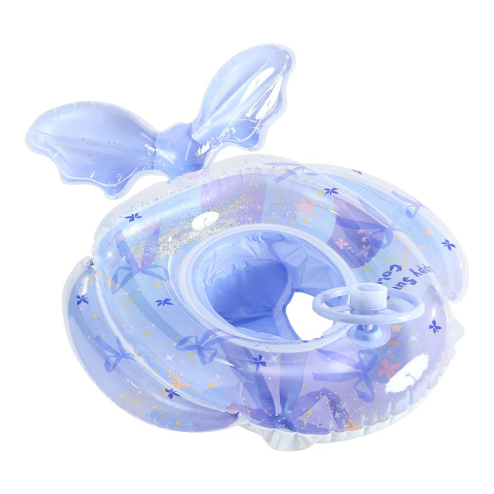 

Mermaid Inflatable Swim Ring Swimming Rings Floaties with Seat & Steering Wheel Swim Float Tube Baby Pool Rings for Pool Beach синий
