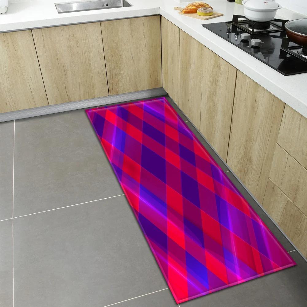 Geometric Print Home Kitchen Floor Mats Door Front Decoration Floor Mats