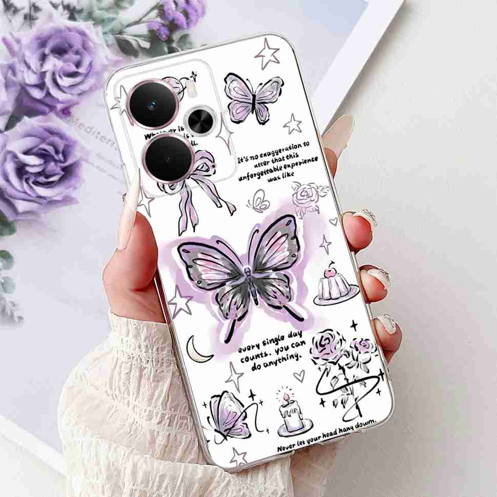 Bumper Clear Case For Realme 14 5G Soft Transparent Cases Silicone Shockproof Cover For Realme 14 14X Pro Realme14Pro Fundas