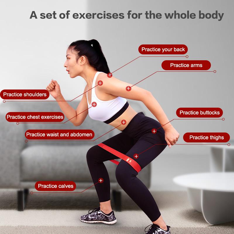 3Pcs/Set Yoga Resistance Rubber Bands Bodybuilding Elastic Bands Pilates Gym Workout Bands Expander Belt Fitness Equipment