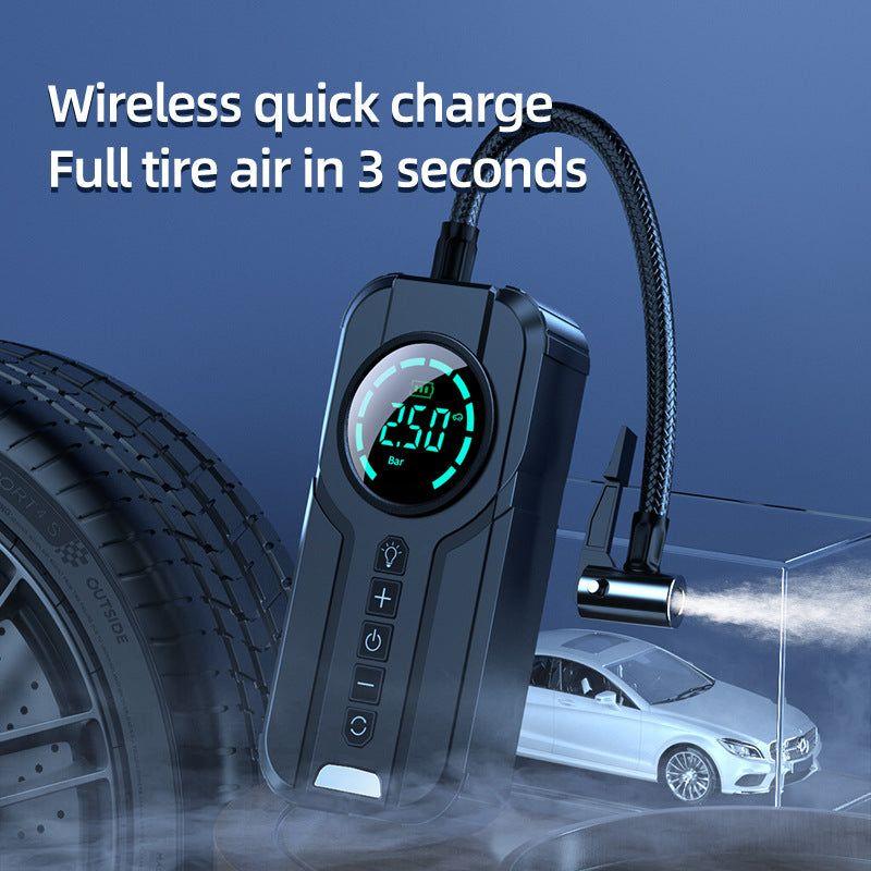 1 min Fast Filling Mini Portable Tire Inflator Double pump air multiplication technology 3S air supply AI intelligent chip