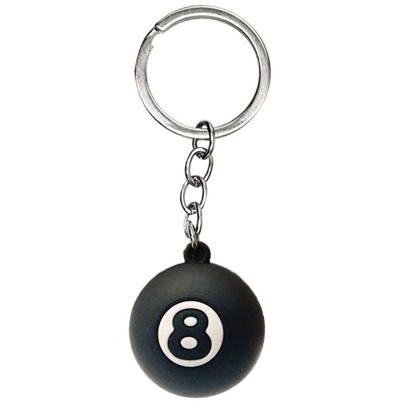 Portachiavi Ciondolo Biliardo Simulazione Creativa N.1 a N.9 Ornamento Portachiavi Borsa da Biliardo Periferiche Sportive Regalo