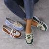 2024 High Quality Women's Shoes Spring and Autumn Women's Flat Shoes Fashionable Color Matching Mesh Breathable Women's Shoes