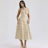 LYRIA Elegant A Line Midi Dress New Arrivals Halter Sexy Holiday Party Dresses Summer Women's Clothing Wholesale