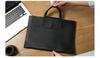 A4 Leather Business Document Briefcase - Large Capacity Custom Bag