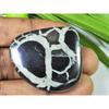 AAA Natural Septarian Jewelry Making Fancy Black Crytsal Gemstone 35X40X06MM SK-864