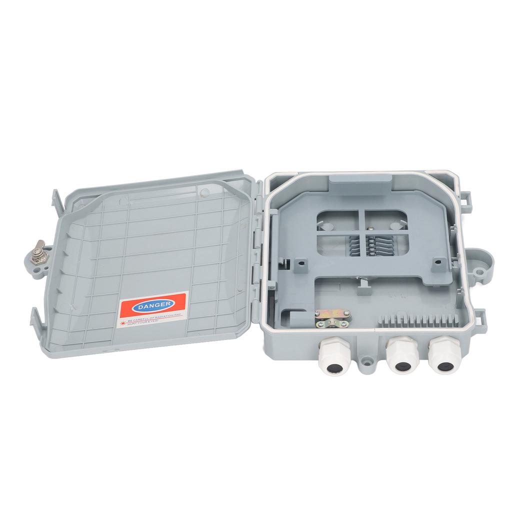 Optical Fiber Distribution Box 8 Core Waterproof Fiber Optic Splitter Box for Indoor Outdoor