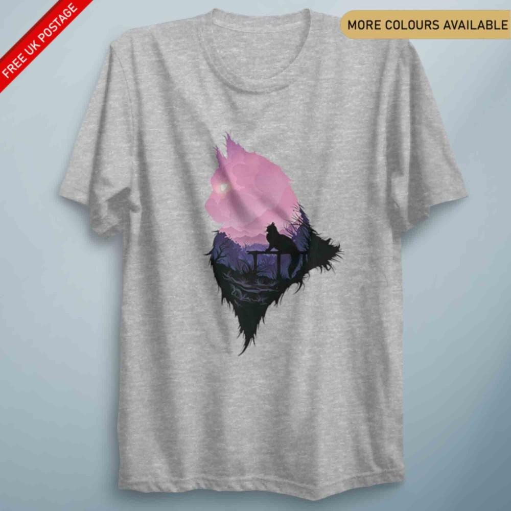 Cute Cat Landscape Animal Abstract T Shirt Birthday Gift Costume Animal Lovers