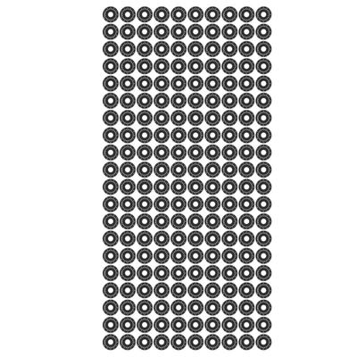 200Pcs Dial Plate Aluminum Alloy Round Scale Plates Sheet 0100 BEMKDP for Potentiometer