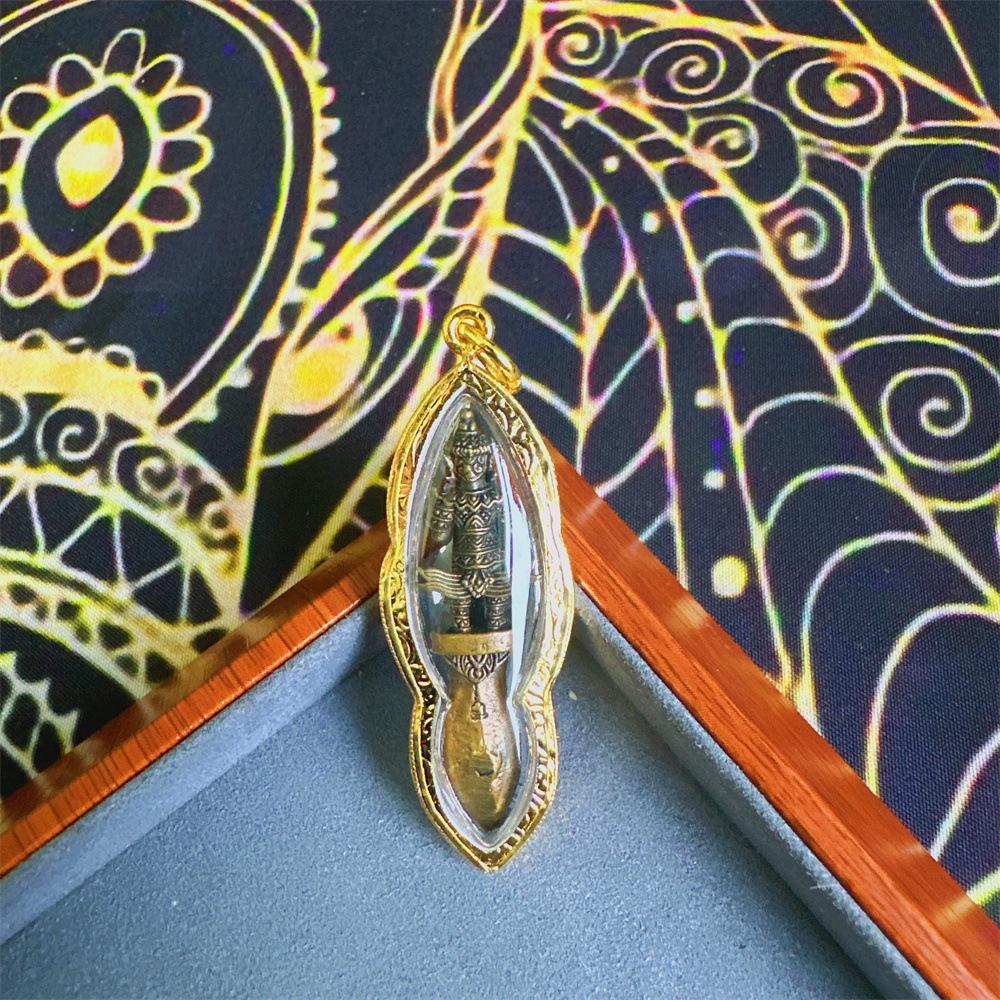 Genuine Thai Amulet: Tao Weisuwan Yaksha King in Gilded Shell