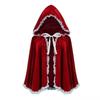 With Oversized Hood Halloween Hooded Cloak Lace-up Cosplay Costume New Design Vintage Hooded Cape