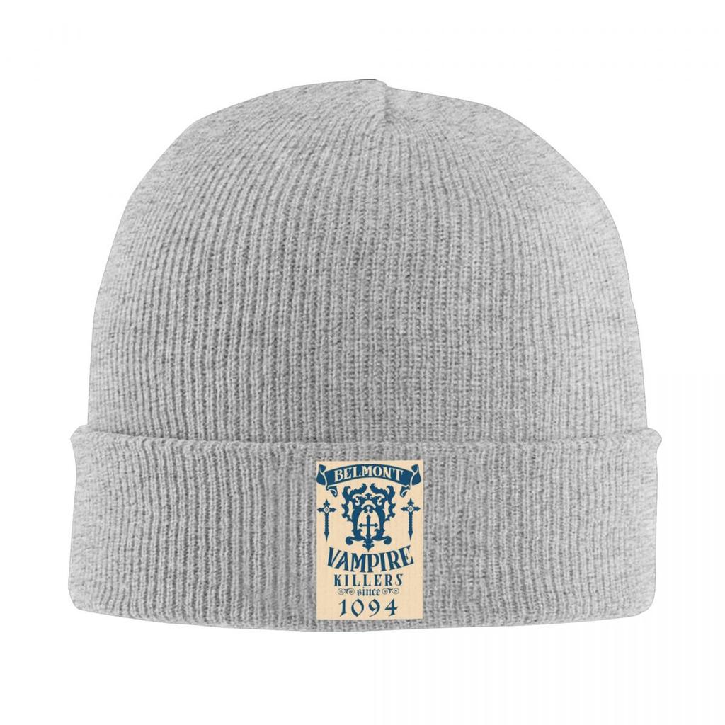 Belmont Crest Castlevania Warm Knitted Cap Winter Knit Bonnet Hat Skullies Beanies Hip Hop Caps for Unisex